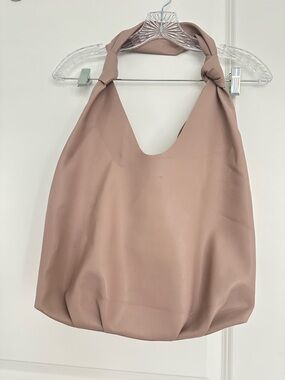 Elizabeth and James Knotted Shoulder Tote in Dusty Rose